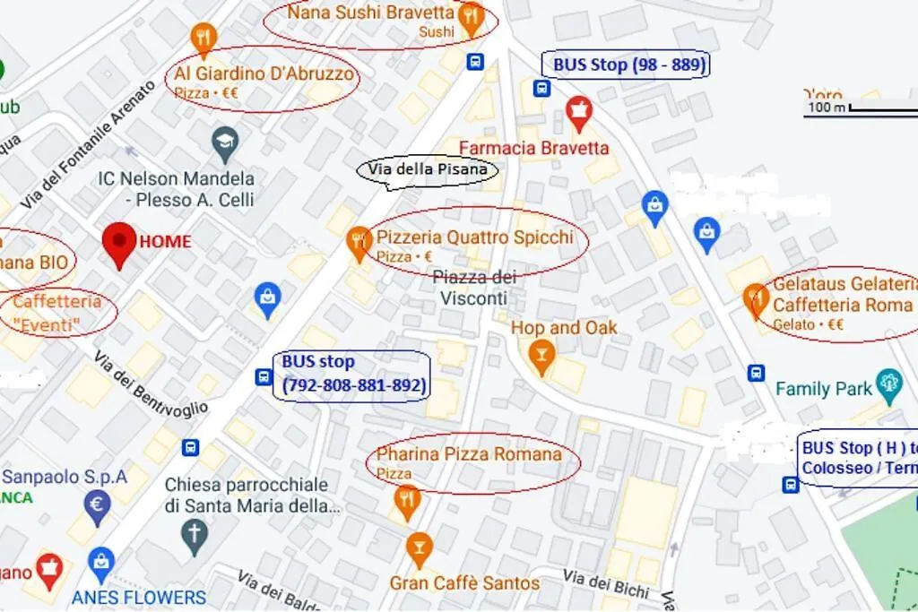Appartamento Vicino Via Della Pisana Rome Italy