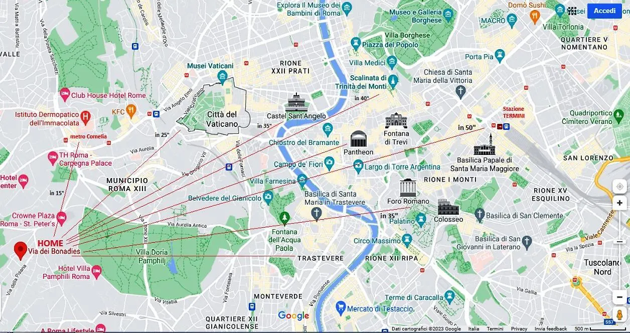 Appartamento Vicino Via Della Pisana Rome Apartment